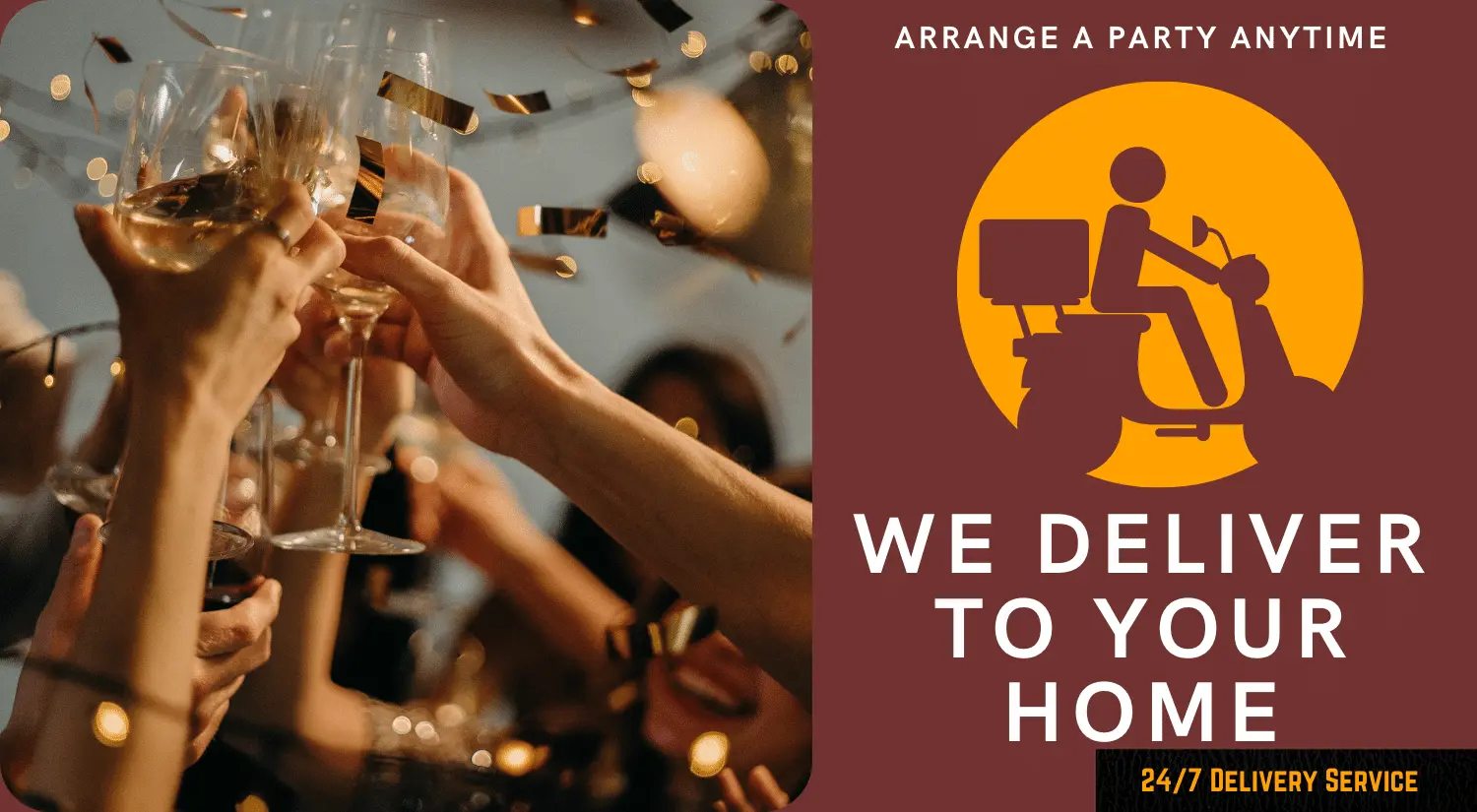 Online Liquor Delivery Banner